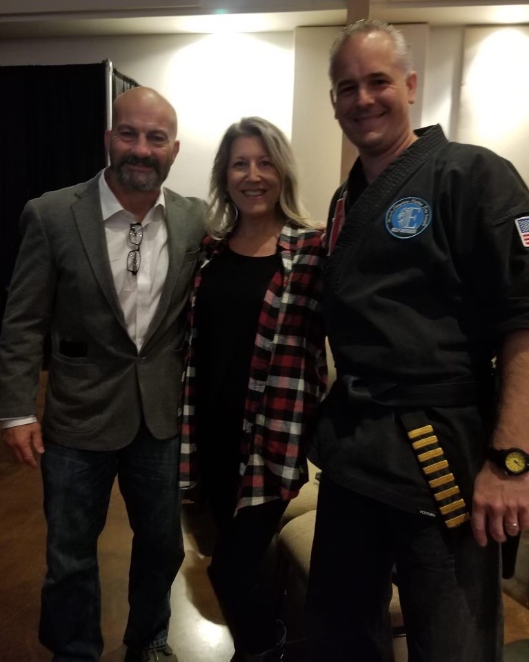 Carlos Machado with Natalie and Pheyland Barthen