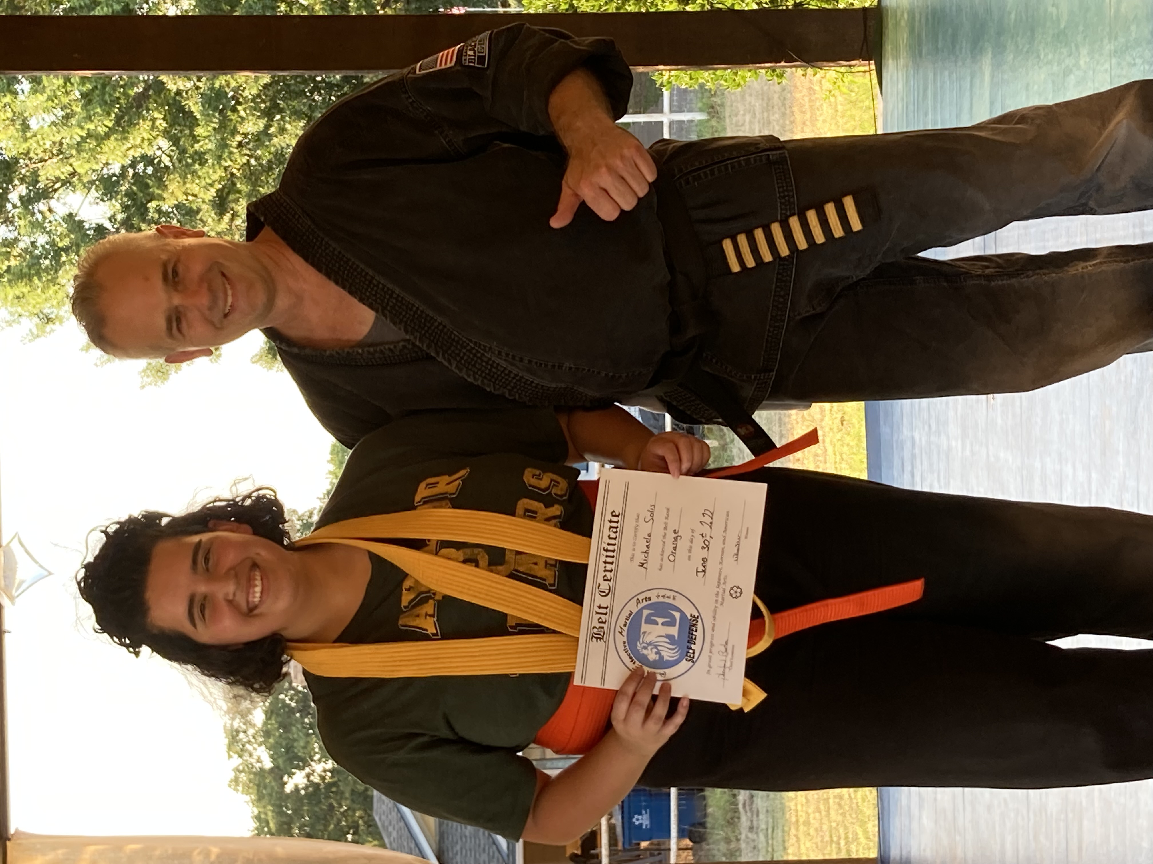 Student with Pheyland Barthen